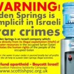 Universidad escocesa boicotea el agua Eden