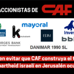 CAF: ¡Fuera de Jerusalén ocupada!
