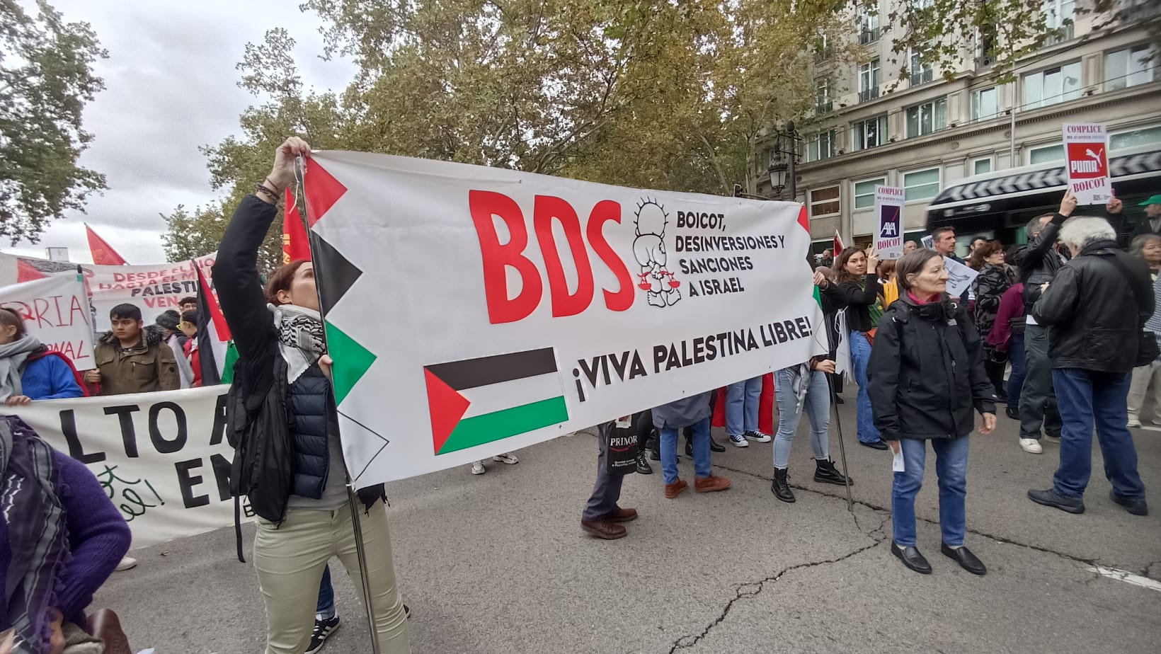 Madrid se vuelca con Palestina