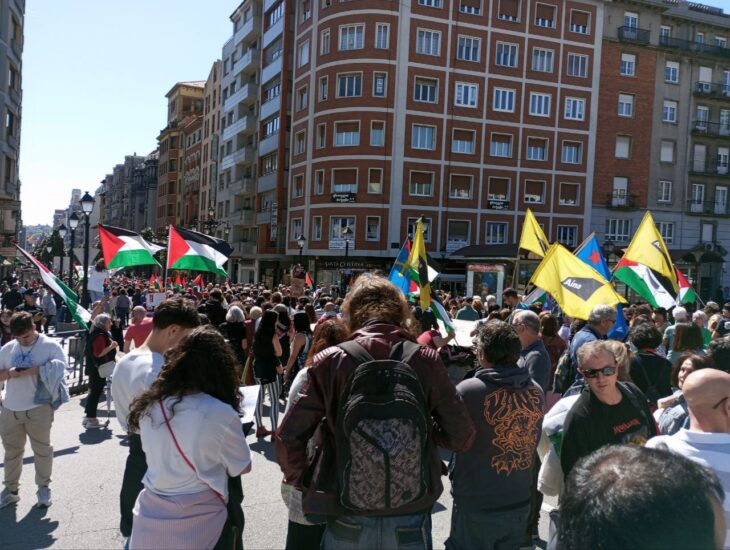 Manifestación por Palestina en Oviedo