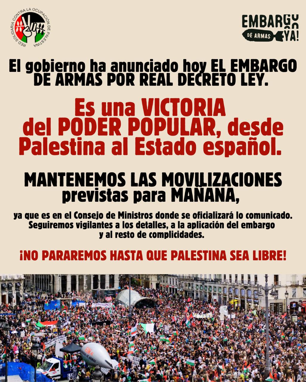 Nota de Prensa de RESCOP de 8-9-2025 sobre anuncio del Gobierno de RD de Embargo de armas a Israel